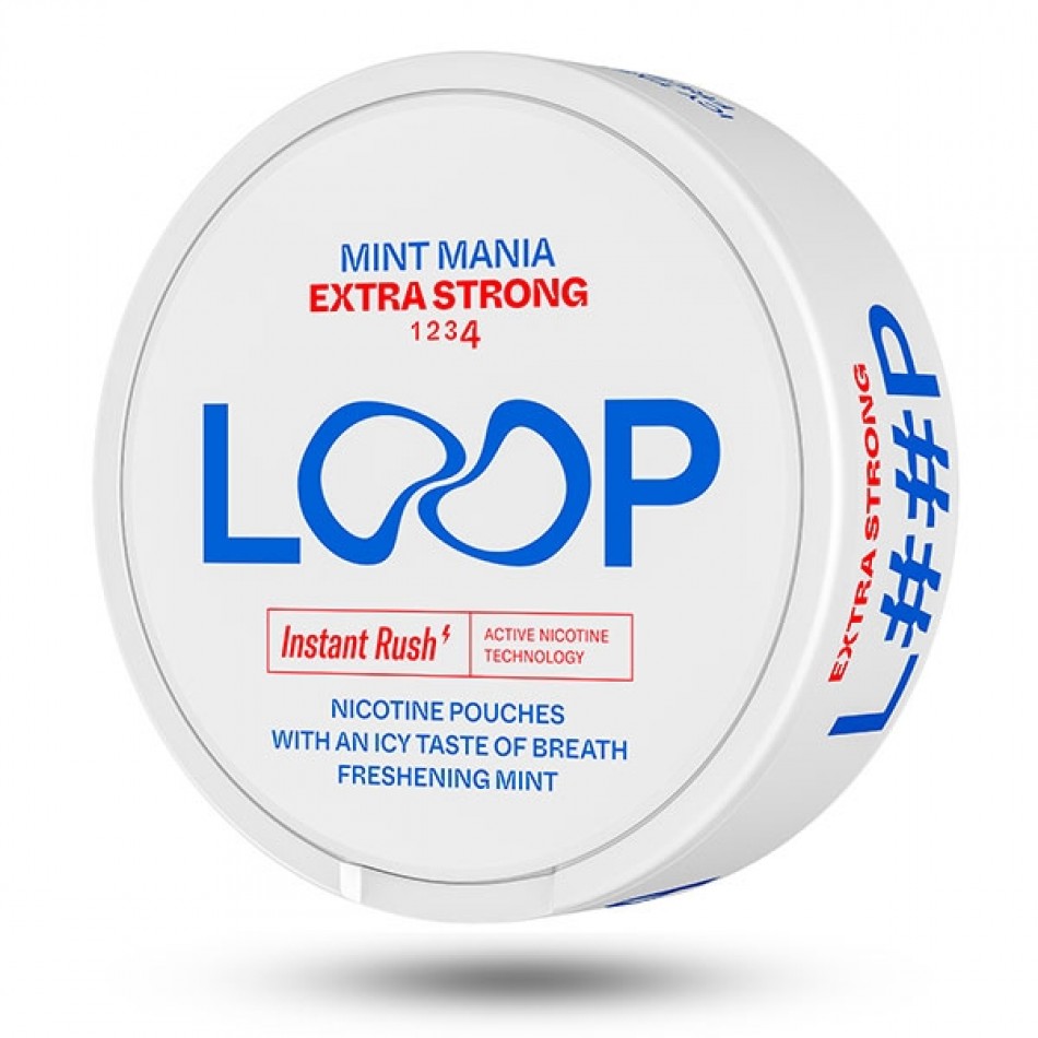 SNUS nikotiinipadjad LOOP Mint Mania Extra Strong 20mg
