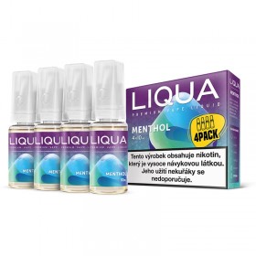 E-vedelik Liqua 10ml 4-pakk Mentool