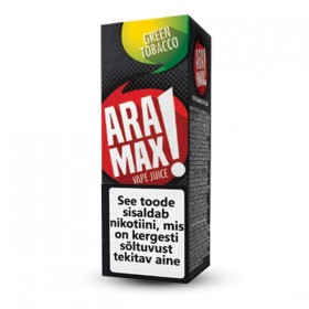 E-vedelik Aramax 10ml Roheline tubakas