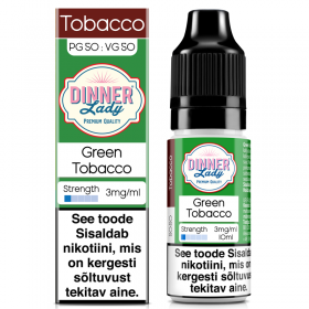 E-vedelik Dinner Lady Green Tobacco 10ml