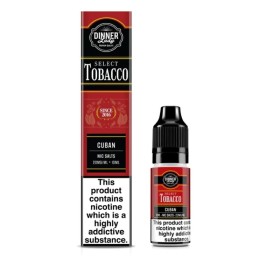 E-vedelik Dinner Lady Select Cuban Tobacco nikotiinisoolaga 10ml -20mg