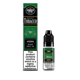 E-vedelik Dinner Lady Select Virginia Tobacco nikotiinisoolaga 10ml -20mg
