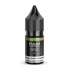 Aurukivide maitsestamise vedelik FUUM Vaarikas ja Hapu Õun 10ml