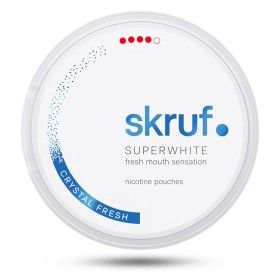 Nikotiinipadjad Skruf Super White #4 Crystal Fresh